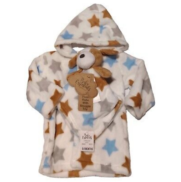 Baby Essentials Other - Baby‎ Essentials 2 Piece Set Bath Robe & Snuggle Toy Lovey. Robe 0-9 Months. NWT